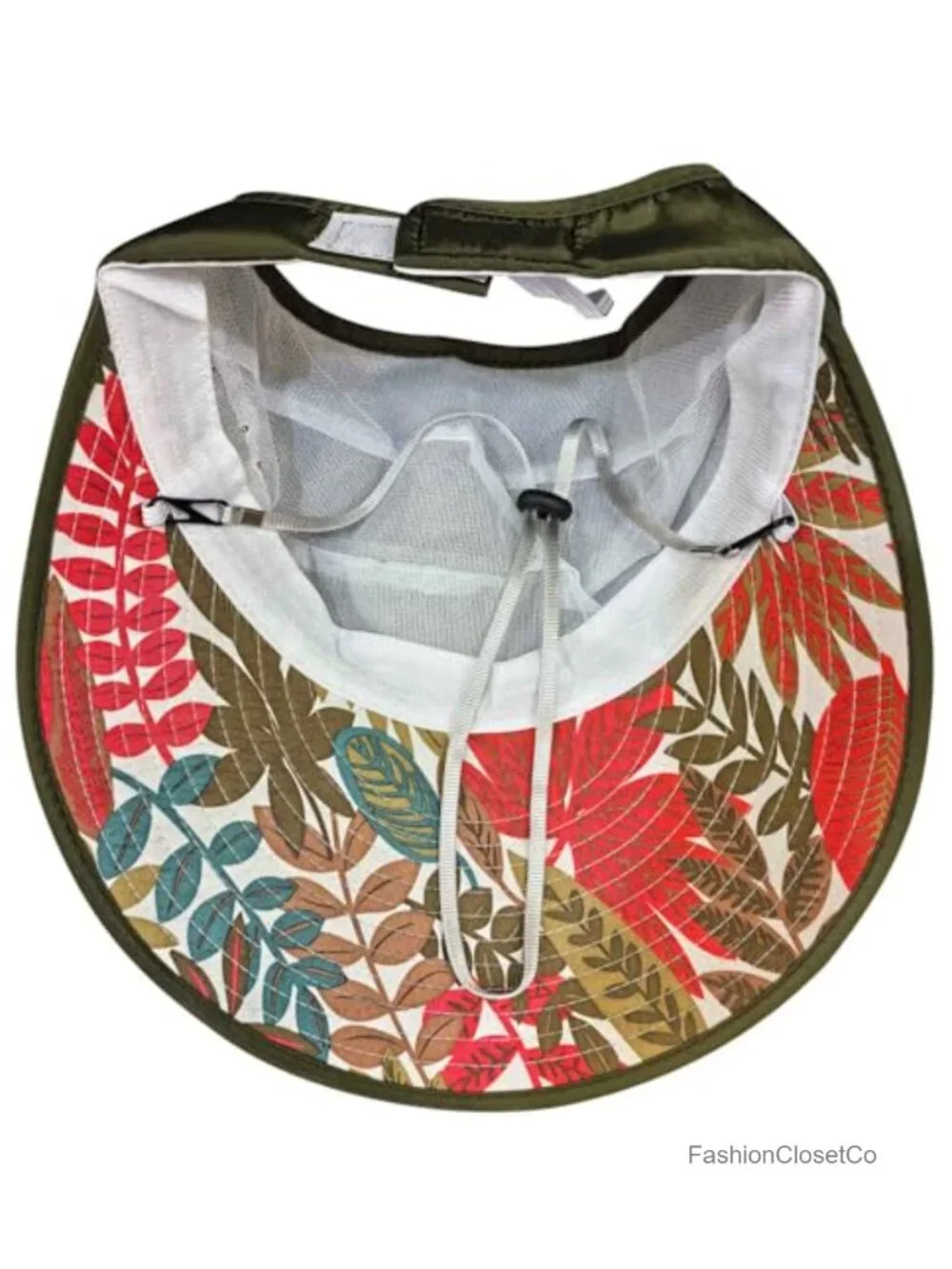 Wide Brim UV Protection Sun Hat Packable Visor with Chin Strap Floppy